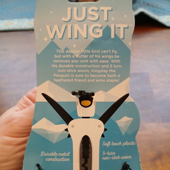 Wine Lover's Bundle - Penguin Corkscrew (NWT); Neoprene Tote & Neoprene Cozy - Picture 7 of 8